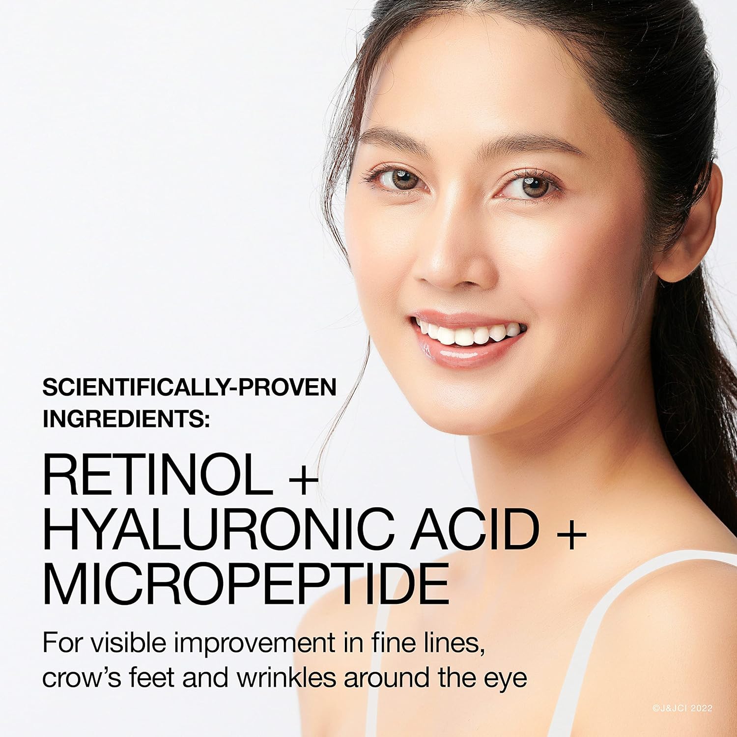 Neutrogena Rapid Wrinkle Repair Retinol Pro+ Anti-Wrinkle Eye Cream, Targeted Eye Cream for Wrinkles & Dark Circles, Formulated without Fragrance, Dyes, Phthalates, and Parabens, 0.5 oz - Image 5
